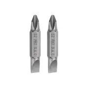2pcs PH2/SL6 Magnetic Double Ended Phillips Slotted Screwdriver Bit 1.5" Length