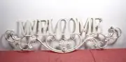 Welcome Hanging Sign Home Decor 29"x9"