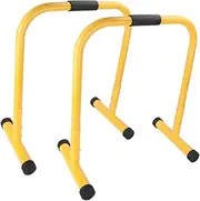 Oshhni 2X Dip Stand Adjustable Height Dip Station Nonslip Grip Sturdy Push up Stand Parallel Bars for Upper Body Exercise