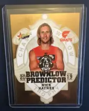 2019 AFL Select Footy Stars Brownlow Gold Predictor NICK HAYNES BPG58 032/225