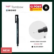 Tombow Mono Zero Pen-Style Eraser - Round Tip (2.3mm) - Black Body