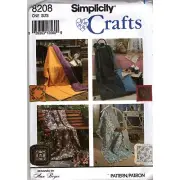 Pillow in a Quilt Sewing Pattern Simplicity 8208 Uncut