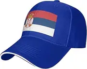 [SSIULUS] Flag of Serbia Casquette Cap Hats,Trucker,Baseball Cap with Snapback,Perfect for Summer,Golf