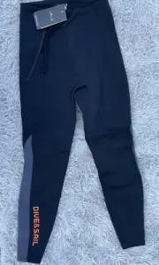 DIVE & SAIL Black Unisex Small Neoprene Wetsuit Pants