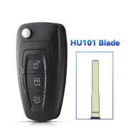 1PCS 2/3 Buttons For Ford Focus Fiesta 2013 Fob Case Blade Folding Key Shell Fob Case 3BT(Sedan) HU101