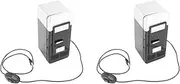 Mellisso 2X USB Mini Fridge Cold Drop Shpping Freezer USB Mini Fridge Small Portable Soda Mini Refrigerator for Car Black