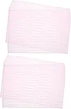 WOONEKY 2pcs Nylon Shower Exfoliating Towel Long Bath Scrubber for Deep Cleaning and Back Scrubbing Soft Texture Body Wash Cloth for Comfortable Bathing Experience