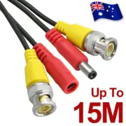 5M 10M 15M BNC Video DC Power Extension Cable Cord For CCTV Security Camera DVR