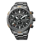 Citizen Watch Radio Controlled Chrono Pilot Steel Black 45mm CB5007-51H