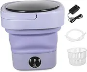 Luxshiny Portable Washing Machine Laundry Machine Portable Washer Machine Washing Machine Home Washing Machine for Apartment Portable Mini Washing Machine Folding Mini Washer Plastic