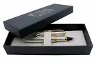 Solid 925 Silver Pompeii Roller Black Ink Refill Parker Type