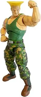 Jada Toys Street Fighter Guile Figure (15 cm) - Movable Collectible and Action Figure from Street Fighter 2: The Final Challengers, with Alternative Head, Hands and Accessories, from 13 Years
