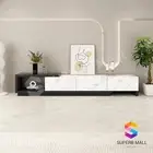 TV Cabinet Stand Wooden Console Entertainment Centre Extendable 190cm to 260cm