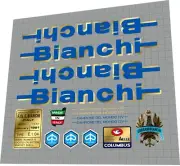 1981 Bianchi Campione Del Mondo 12V blue DECAL SET