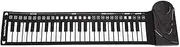 Folding Hand Roll Piano, 49 Keys Portable Folding Electronic Keyboard Support Recording & Playback Electronic Piano for Kid Adult Roll Up Piano Portable Electronic Music Instrument-Black