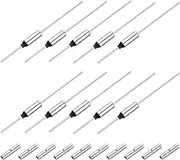uxcell 10 Pcs Metal Temperature Thermal Fuse SF214Y 216 °C 420.8 °F 15A 250V Cutoff Thermal Fuse with 20 Pcs BN1.25 Bare Terminal Butt Connector for Motor Transformer Electric Industrial