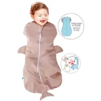 在飛比找momo購物網優惠-【荷蘭 wallaboo】2合1可愛動物包巾+睡袋/S/ 3