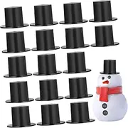 INOOMP 50pcs Mini Hats Snowman Decorations Adorable Doll Accessories for Christmas Party Lightweight Miniature Decorative Hats for and Festive Projects