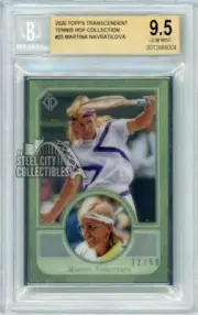 Martina Navratilova 2020 Topps Transcendent Tennis Card 22/50 BGS 9.5