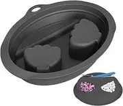 Nail Remover Bowl - Salon Manicure Basin | Silicone Manicure Nail Remover Soaking Basin for Women, Girls, Home, Travel, Spa, Salon
