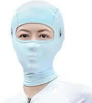 Sun Face - Ice Silk Full Face - Sun Shield Face, Uv Ice Silk Full Face, Cool Sunscreen Face Veil for Camping, Hiking