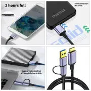 USB Type C To Micro B Connector Cable Quick Charging for Laptop Hard Disk