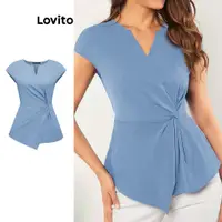 在飛比找蝦皮商城優惠-Lovito女式優雅素色結襯衫 L80ED010