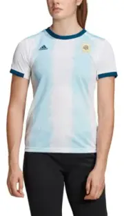 Adidas ARGENTINA WOMEN WORLD CUP Soccer Jersey CLIMALITE Football Shirt Top Sz M