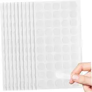 COHEALI 10 Sheets Double Sided Circle Dots Removable Sticky Adhesive Dots for Wall Hanging Double Sided Tape for Walls Adhesive Materials for Office Use