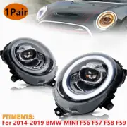 Headlights Assembly Halogen Lens Projector HID LED DRL For BMW MINI F56 2014-19 (for: Mini)