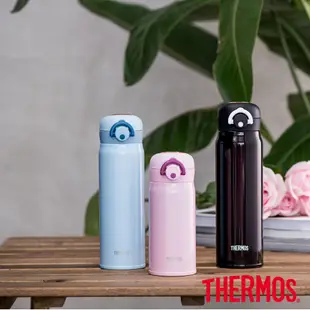 【THERMOS 膳魔師】不鏽鋼真空輕巧變保溫瓶0.6L(JNR-600-WNR)酒紅