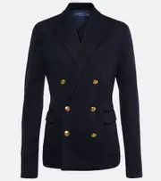 [Polo Ralph Lauren] Polo Ralph Lauren Knit double-breasted blazer AU 10 blue