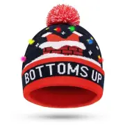 LED Light Up Hat Beanie Knit Cap, Colorful LED Xmas Christmas Beanie