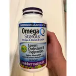 WEBBER NATURALS OMEGA-3 & COQ10 PLANT STEROLS 魚油 200粒 加拿大代購