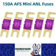 5 x 150A AFS Mini ANL Fuses 150 Amp fuses Car Truck Boat Stereo Audio AFS Fuses