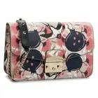 FURLA METROPOLIS 941803 CROSSBODY HANDBAG LEATHER FLORAL TONI MAGNOLIA