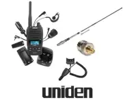 UNIDEN UH850s 5W 80CH UHF HANDHELD RADIO+CK850+AT880 6DBI TWIN ANTENNA PACKAGE