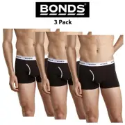Mens Bonds Guyfront Trunk 3 Pack Cotton Stretch Seamfree Undie Work Sport MZVJ