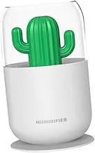 SWOOMEY Mini Cactus Humidifier USB Portable Cool Mist Humidifier with Night Light for Car Bedroom Office Air Purifier for Dry Skin Relief and Fresh Air