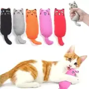 Catnip Toy For Cats Pet Bite Resistant Chew Teething Cute Face Cartoon Mice Toy