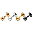 Earrings Simple Ear Decoration Helix Tragus Barbell Shape Stud Earrings Portable