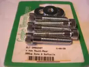 Chrome Rear Pulley Bolts for Harley-Davidson Dyna Soft FLH 1999 TO 2006 507709