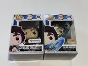 Funko POP! Tanjiro Kamado Exclusives Boxlunch & Galactic Toys Bundle