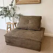 Club Santorini Jersey Modular Sofa Unit in Cocoa
