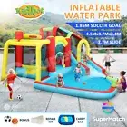 Inflatable Water Park Jumping Pool Castle Water Slide Cannon Bouncer Outdoor Toy