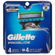 Gillette Proglide Mens Razor Blade Refills 4 Cartridges New In Box