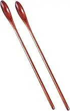 ABOOFAN 2pcs Wooden Honey Dipper Honey Stirring Spoon for Coffee Tea