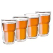 Baccarat Barista Facet Double Wall Glass Medium 345ml Set of 4