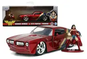 Jada Toys #33089 DC Comics 1972 Pontiac Firebird with Wonder Woman Figure 1:32 Scale Die-Cast Collectible Vehicle - New, Unopened