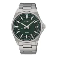 在飛比找Yahoo奇摩購物中心優惠-SEIKO 簡約經典綠面腕錶6N52-00G0G(SUR50